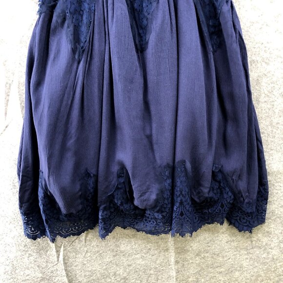 NWT L'atiste Sleepless Night Dress Womens S Blue Lace Cami Mini Slip Dress - Picture 4 of 11